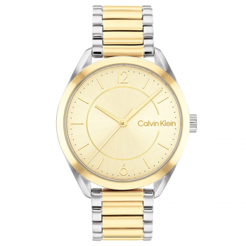 Calvin Klein Two-Tone Steel Gold Dial Women's Watch