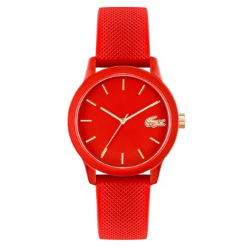 Lacoste Silicone Band Red Dial Women's Watch