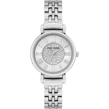 Anne Klein Ladies bracelet watch, Silver/Crystals
