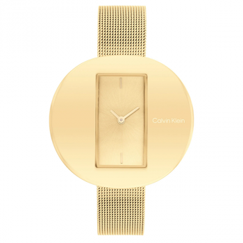 Calvin Klein Steel Mesh Gold Dial Women's Watch