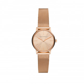 Armani Exchange Two-Hand Rose Gold-Tone Stainless Steel Watch