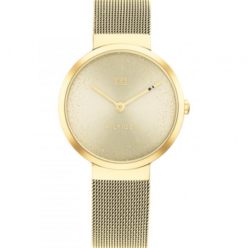 Ladies Libby Gold Plated Mesh Strap Watch