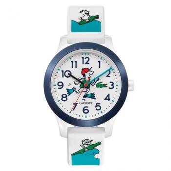 Lacoste .12.12 White & Blue Silicone Kids Watch