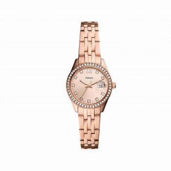 Scarlette Micro Three-Hand Date Rose Gold-Tone Stainless Steel Watch