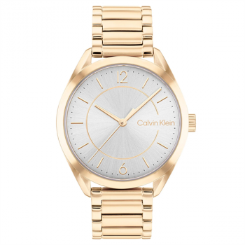 Calvin Klein Carnation Gold Steel Grey Dial Women's Watch