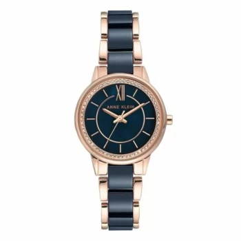 Anne Klein Women's Premium Crystal Accented Ceramic Bracelet Watch