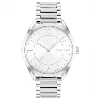 Calvin Klein Stainless Steel Silver White Dial Women's Watch