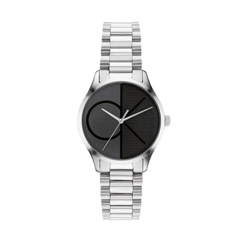 Calvin Klein Stainless Steel Black Dial Unisex Watch